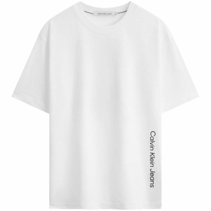 Мужская футболка CALVIN KLEIN JeansT (лунно-белая)