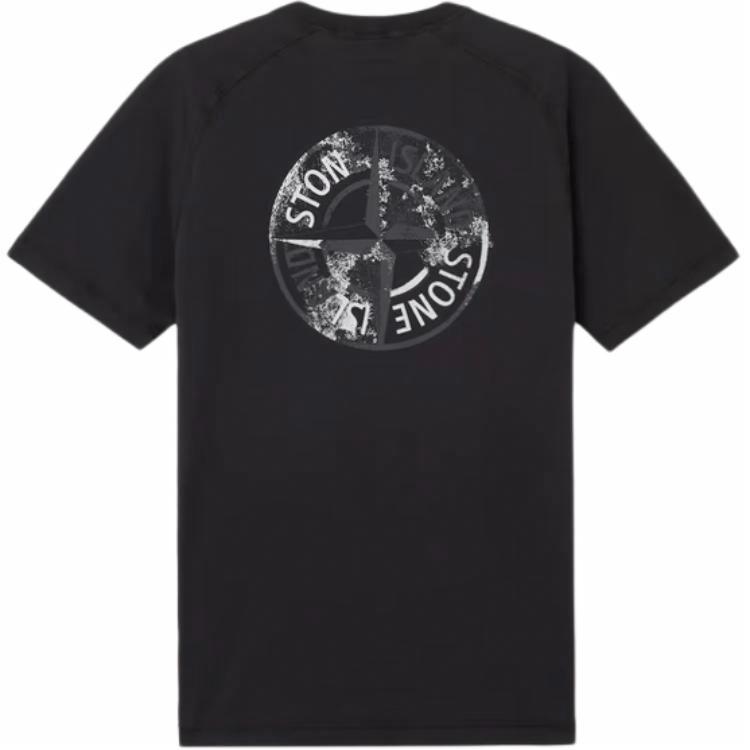 Мужская футболка STONE ISLAND (черная)