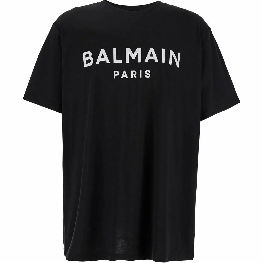 Мужская футболка BALMAIN BALMAIN LogoT (черная)