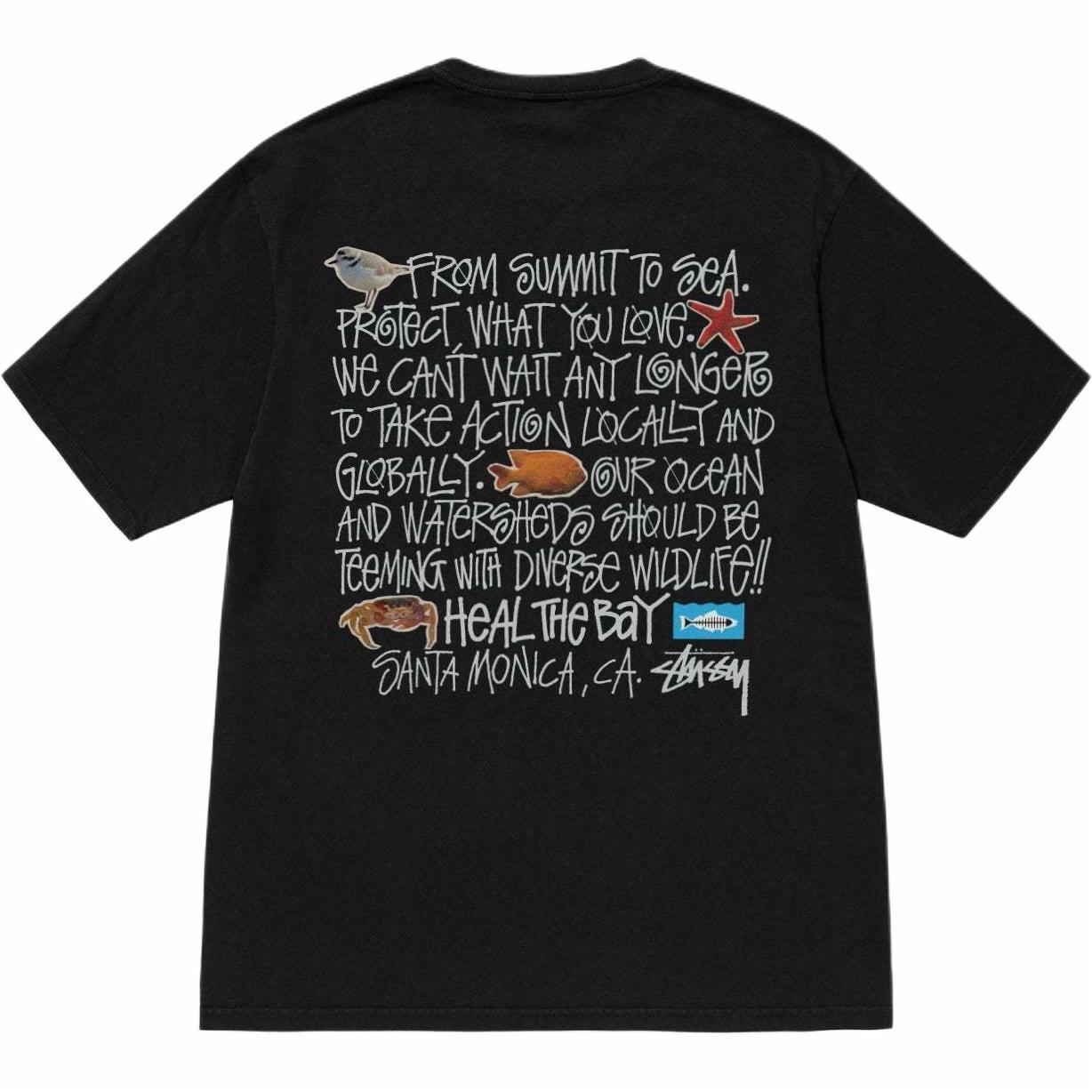 Футболка Stussy x Heal The Bay (белая)