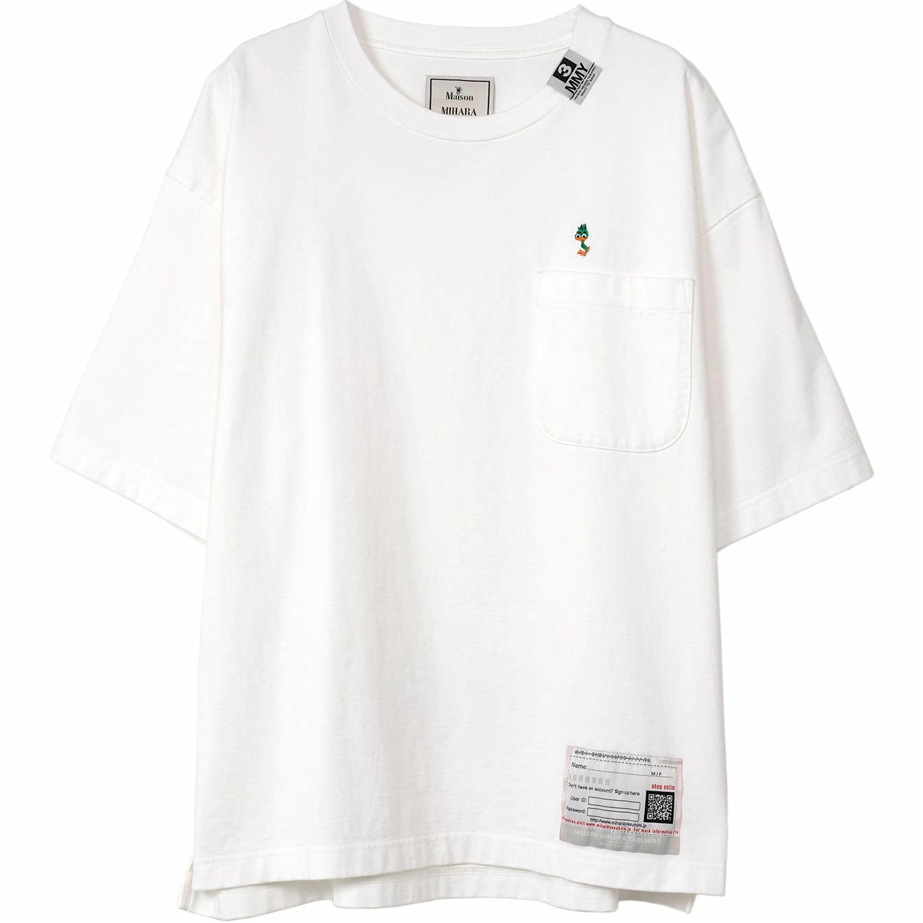 Мужская футболка Maison Maison Mihara Yasuhiro FW24 T (белая)