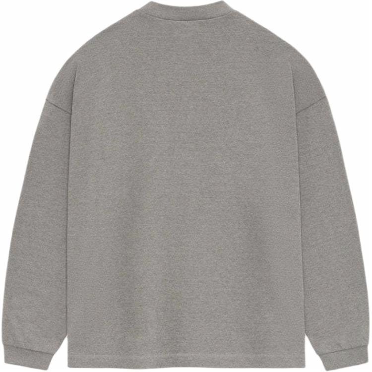 Мужская футболка Fear of God Essentials лонгслив (серая)