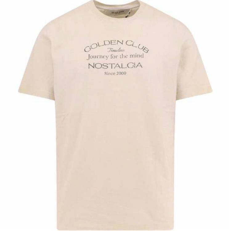 Мужская футболка Golden Golden Goose T (бежевая)