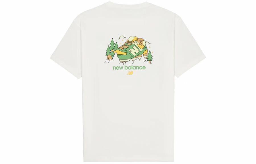 Мужская футболка New Balance Back Logo (белая)