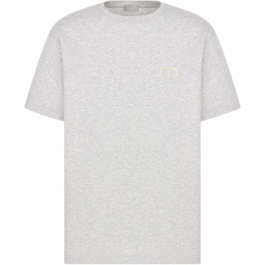 Мужская футболка Dior CD Icon (серая)