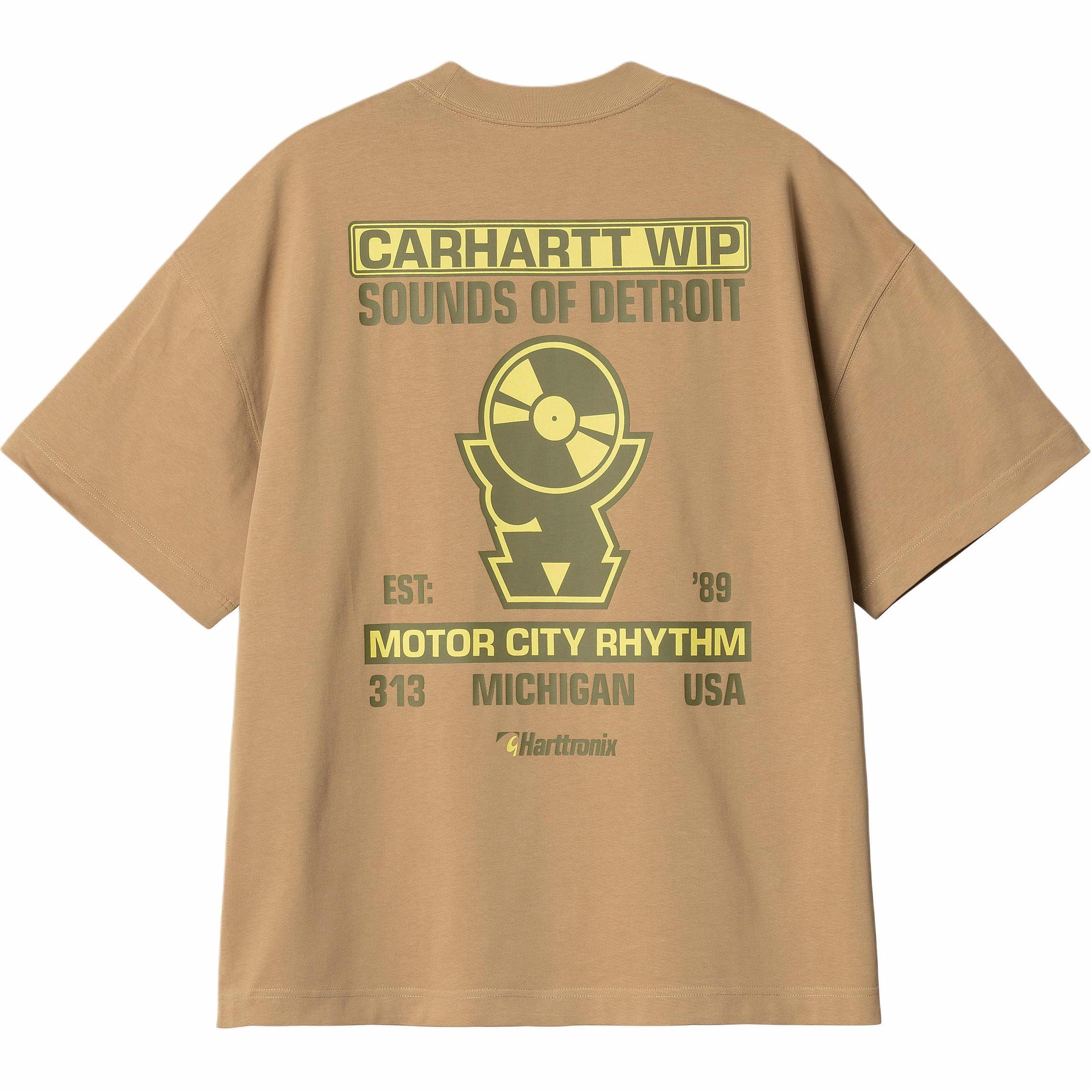 Мужская футболка Carhartt WIP SS25 S/S Harttronix (коричневая)
