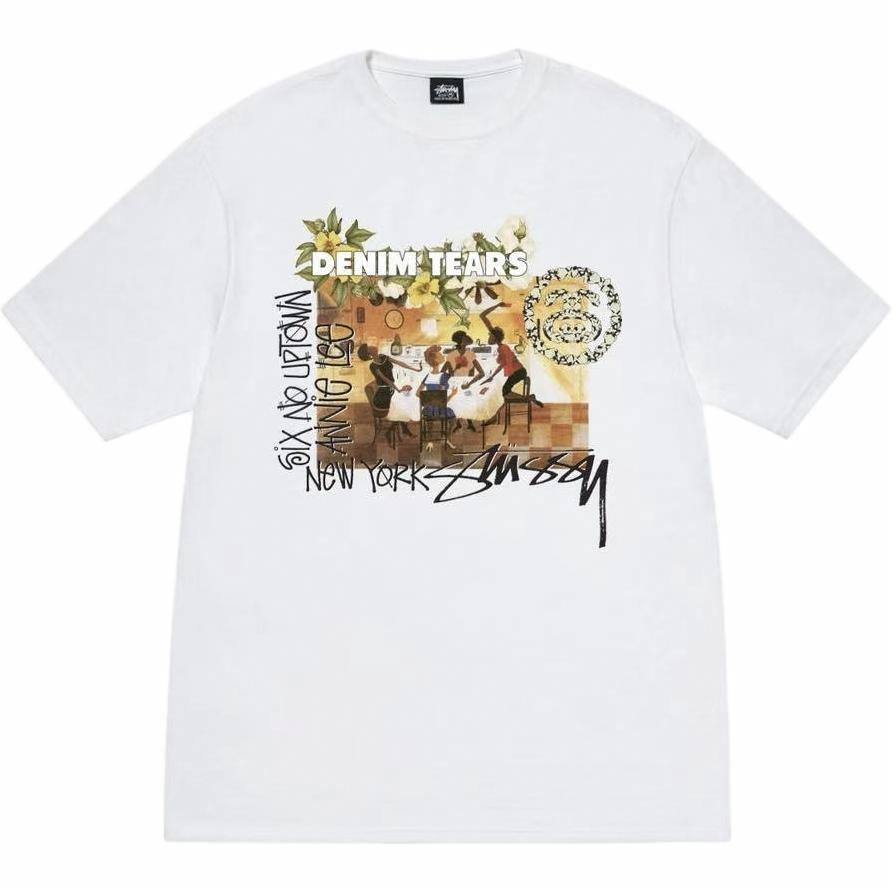 Футболка Stussy Denim Tears (белая)