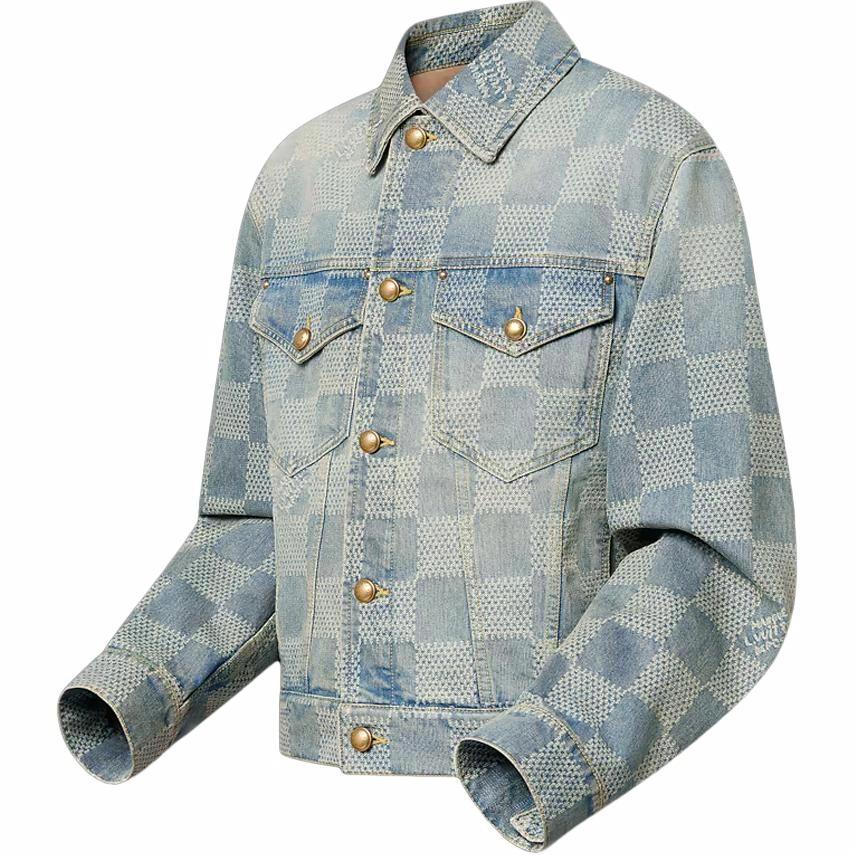 Мужская куртка Louis Vuitton (синяя) — фото 3