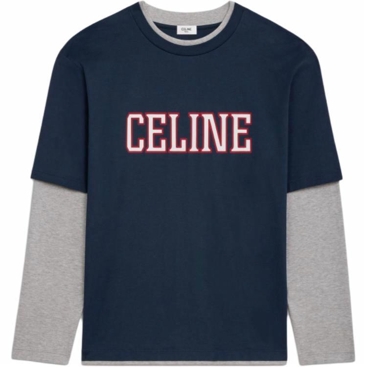 Мужской лонгслив CELINE (синий)