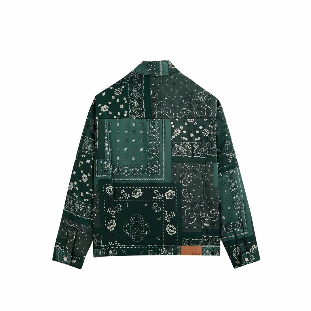 Мужская куртка KITH Puffed Jase Satin Trucker (разноцветный) — фото 2