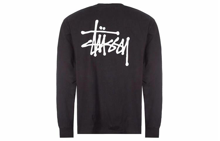 Мужское худи Stussy С логотипом (черное)