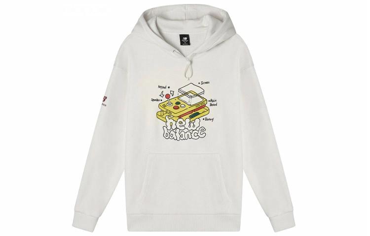 Мужское худи New Balance Graphic Print (белое)
