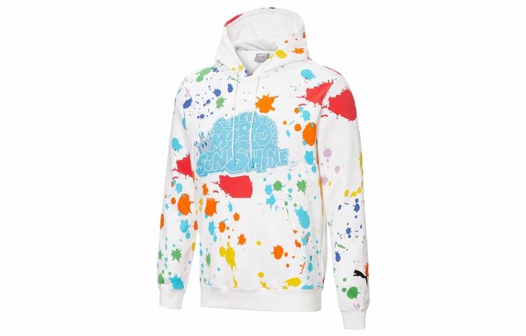 Мужское худи PUMA x Super Mario (белое)
