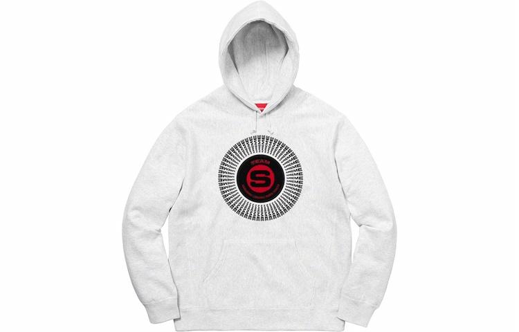 Худи Supreme FW20 Week 17 Chenille Appliqué (серое) — фото 2