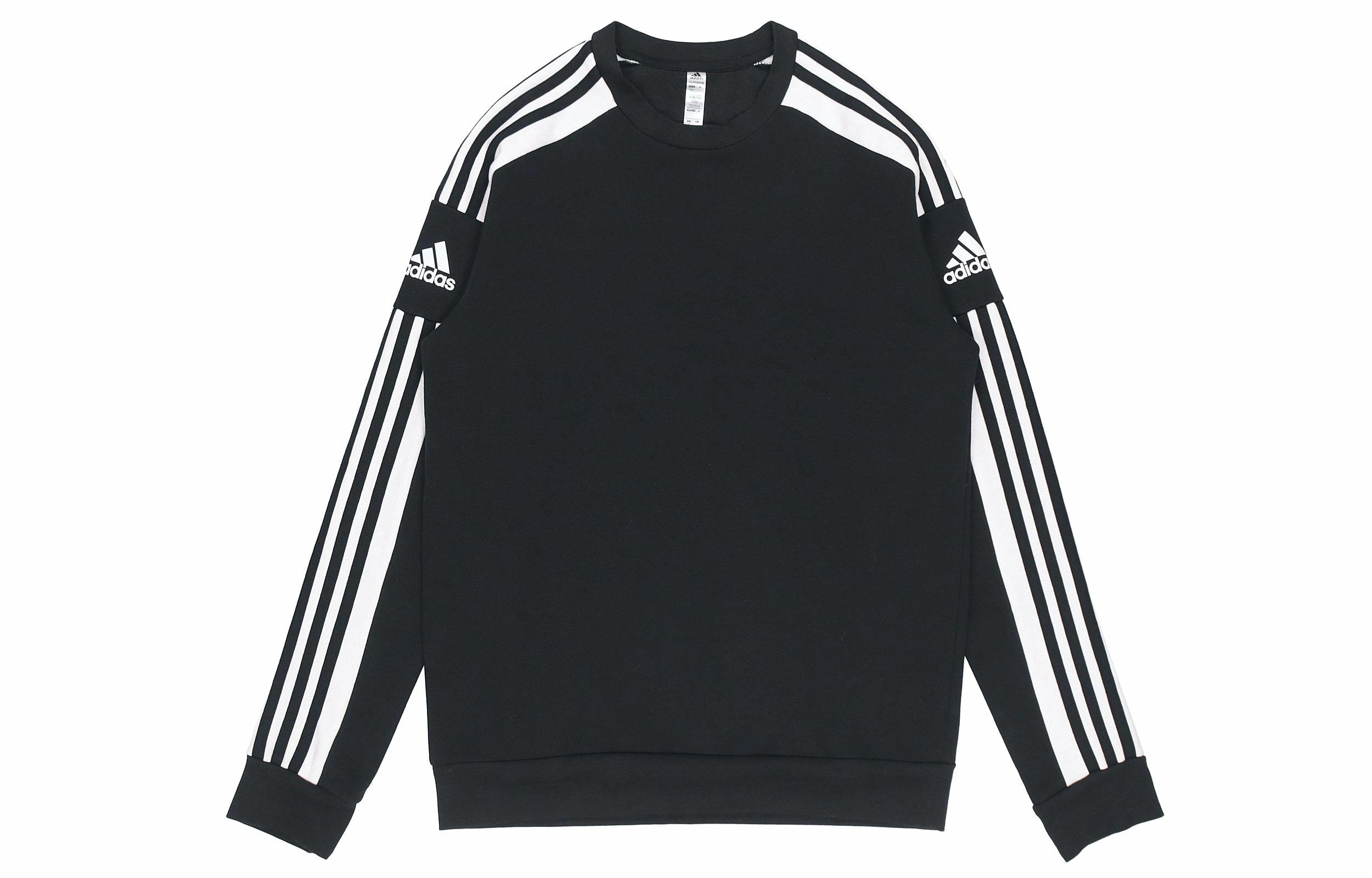 Мужское худи adidas с круглым вырезом (черное)