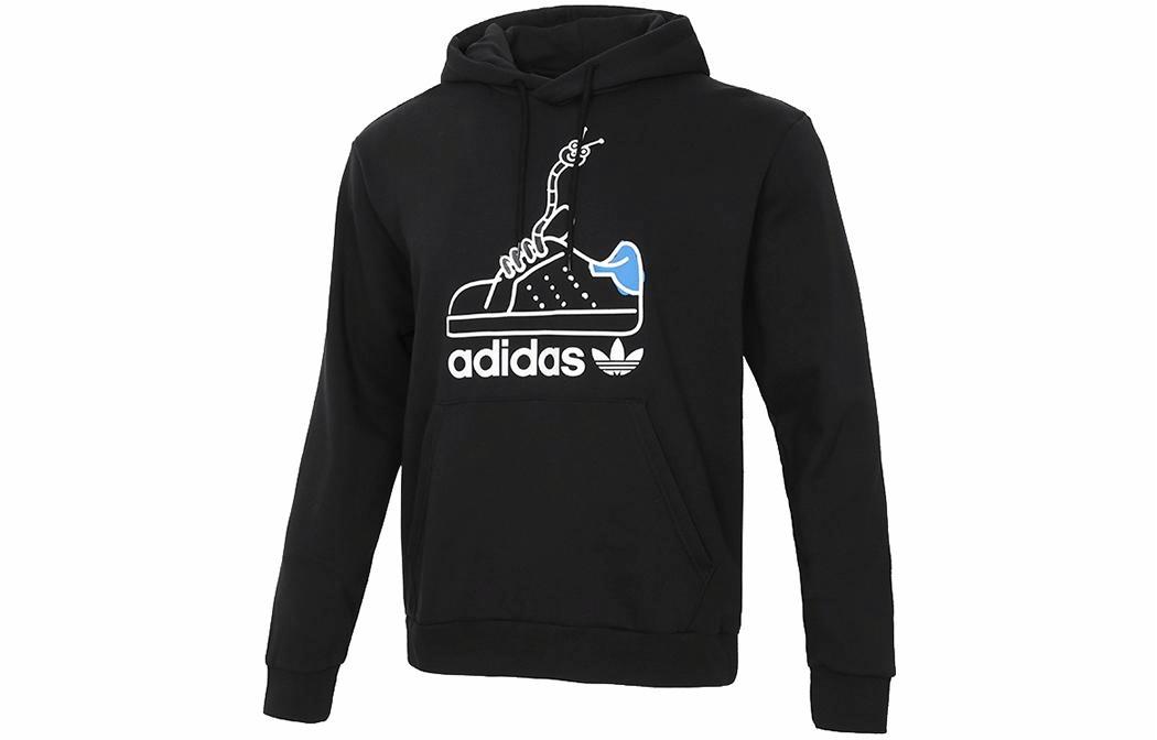 Мужское худи adidas originals Worm Hoodie (черный) — фото 1