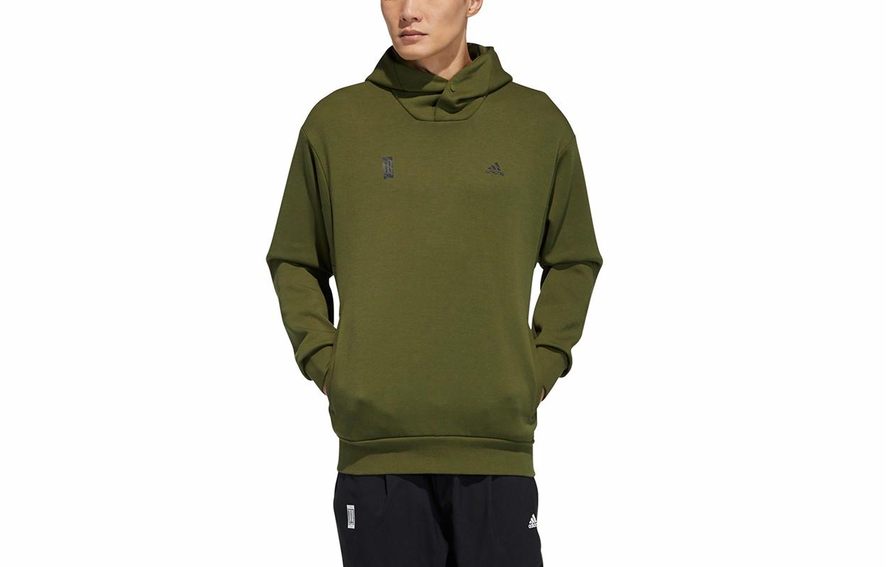 Мужское худи adidas Wj Swt Hood (зеленое) — фото 1