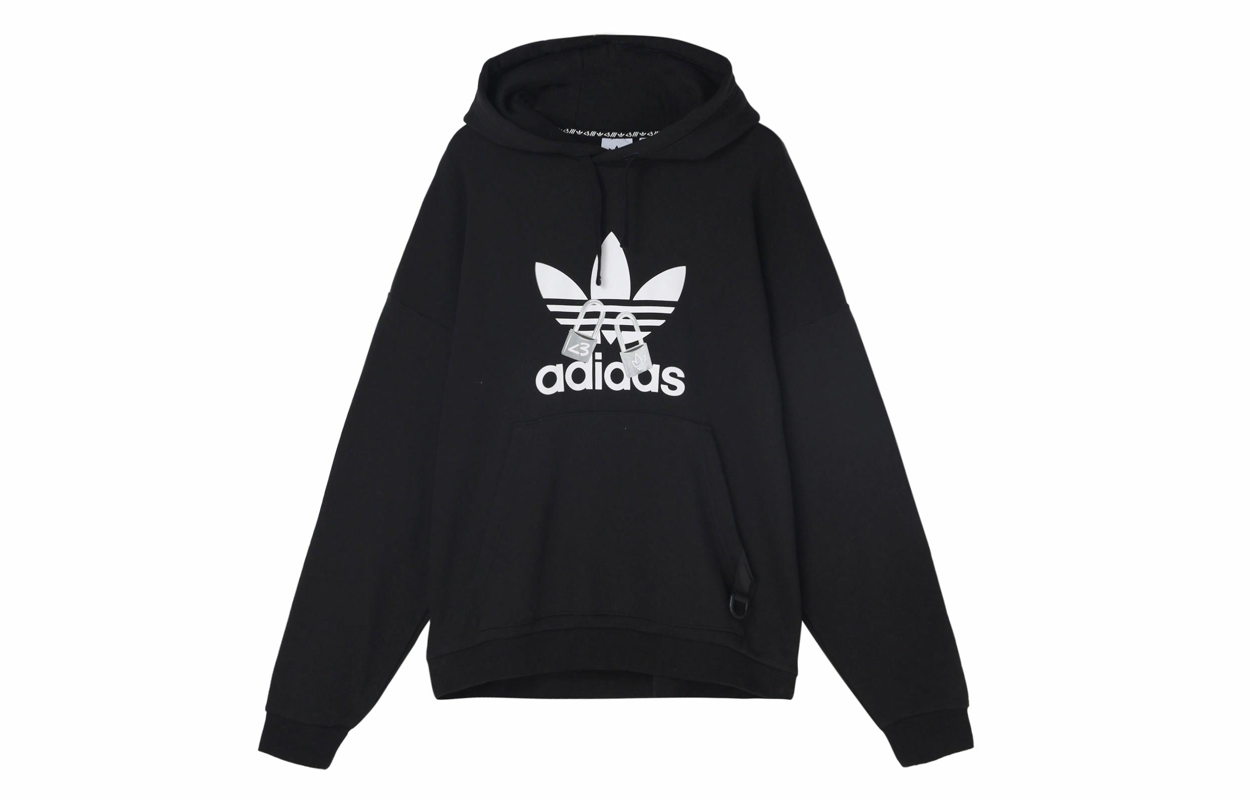 Мужское худи adidas originals Vday Hoodie Uni (черное) — фото 1