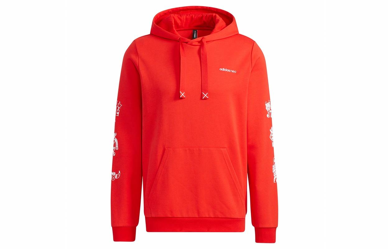 Мужское худи adidas neo M Artist Sweat (красное) — фото 1