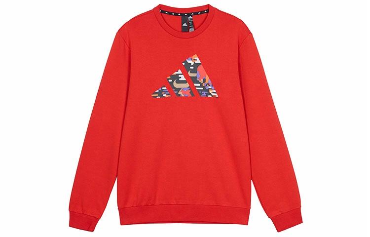 Мужское худи adidas CNY Logo (красное) — фото 1