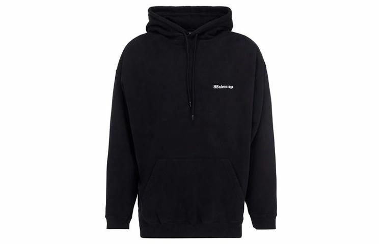 Мужское худи Balenciaga (черное) — фото 1