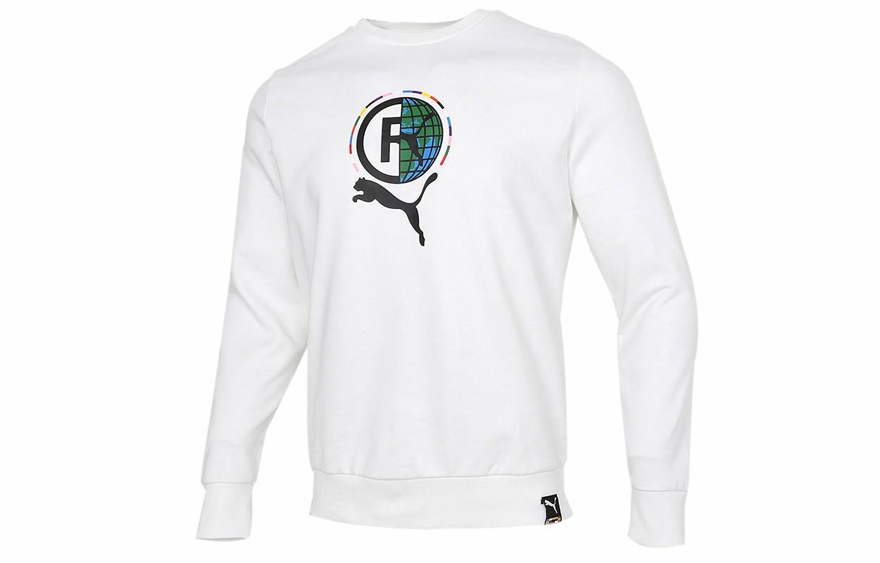 Мужское худи PUMA Graphic Crew (кремовое) — фото 1