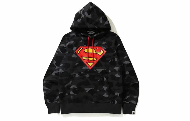 Мужское худи A BATHING APE x DC (черное)