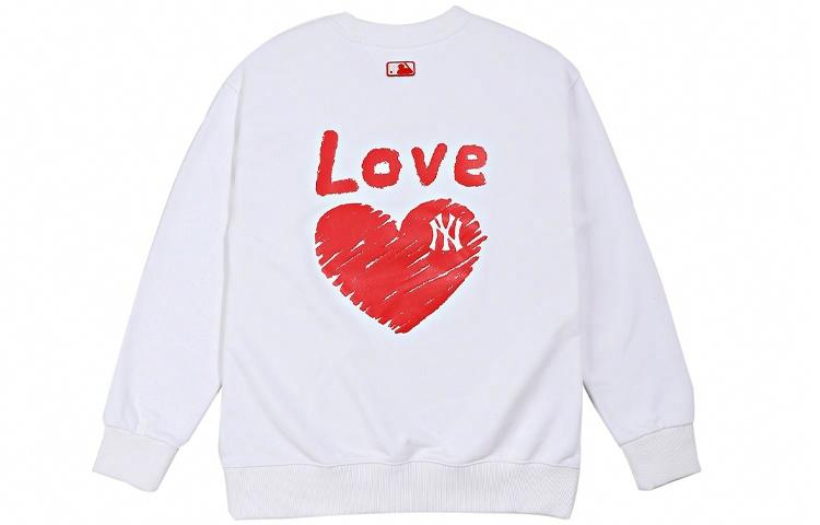 Худи MLB Heart Love (белое) — фото 1