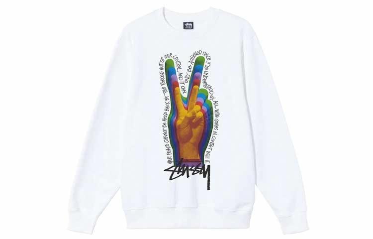 Худи Stussy Peace Sign Crew (разноцветный) — фото 4