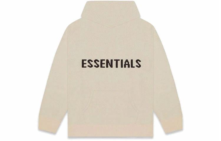 Худи Fear of God Essentials FW20 Knit Hoodi Khaki (кашемирово-бежевый) — фото 1