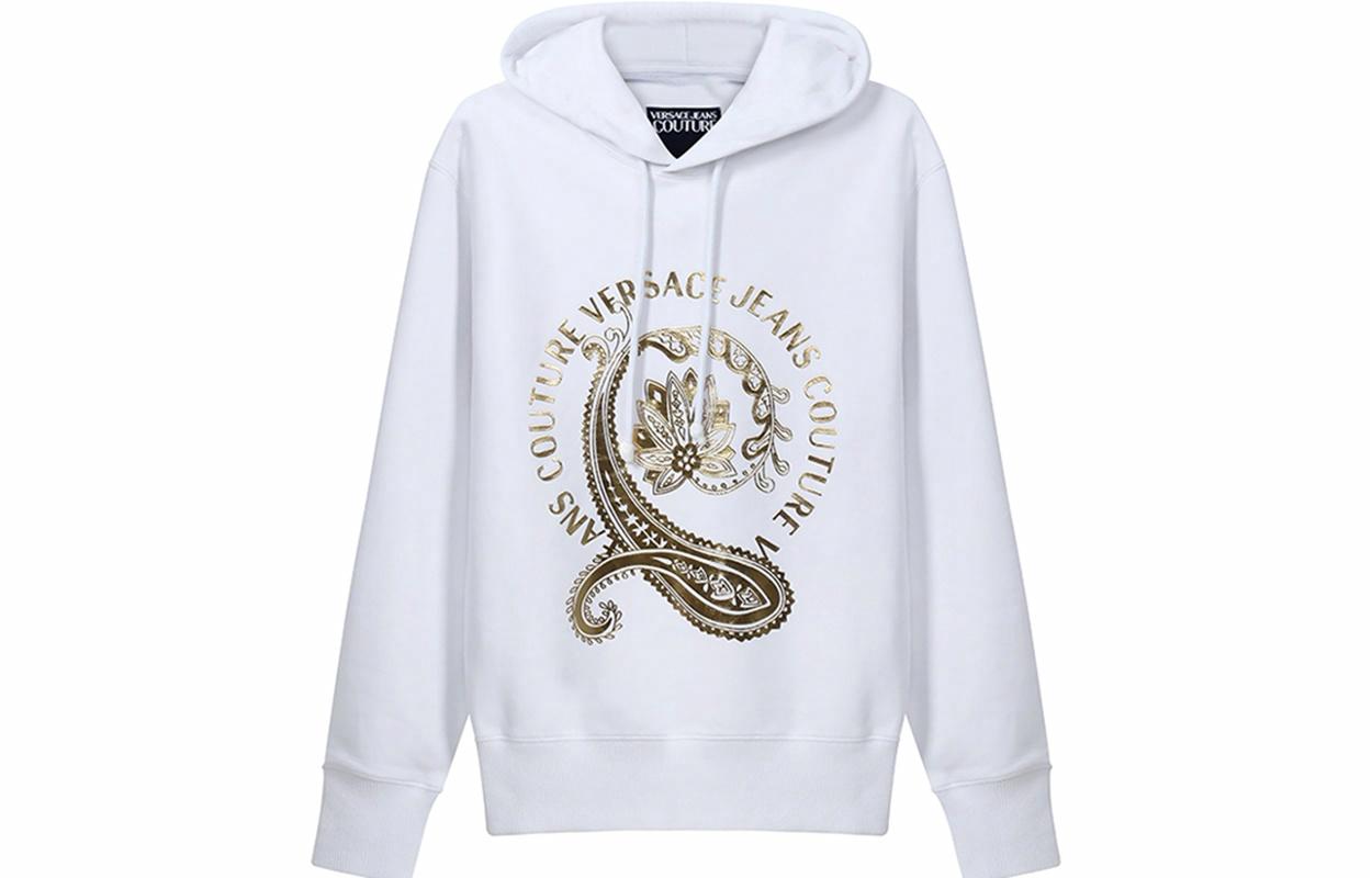 Мужское худи Versace Jeans Couture logo (белое)