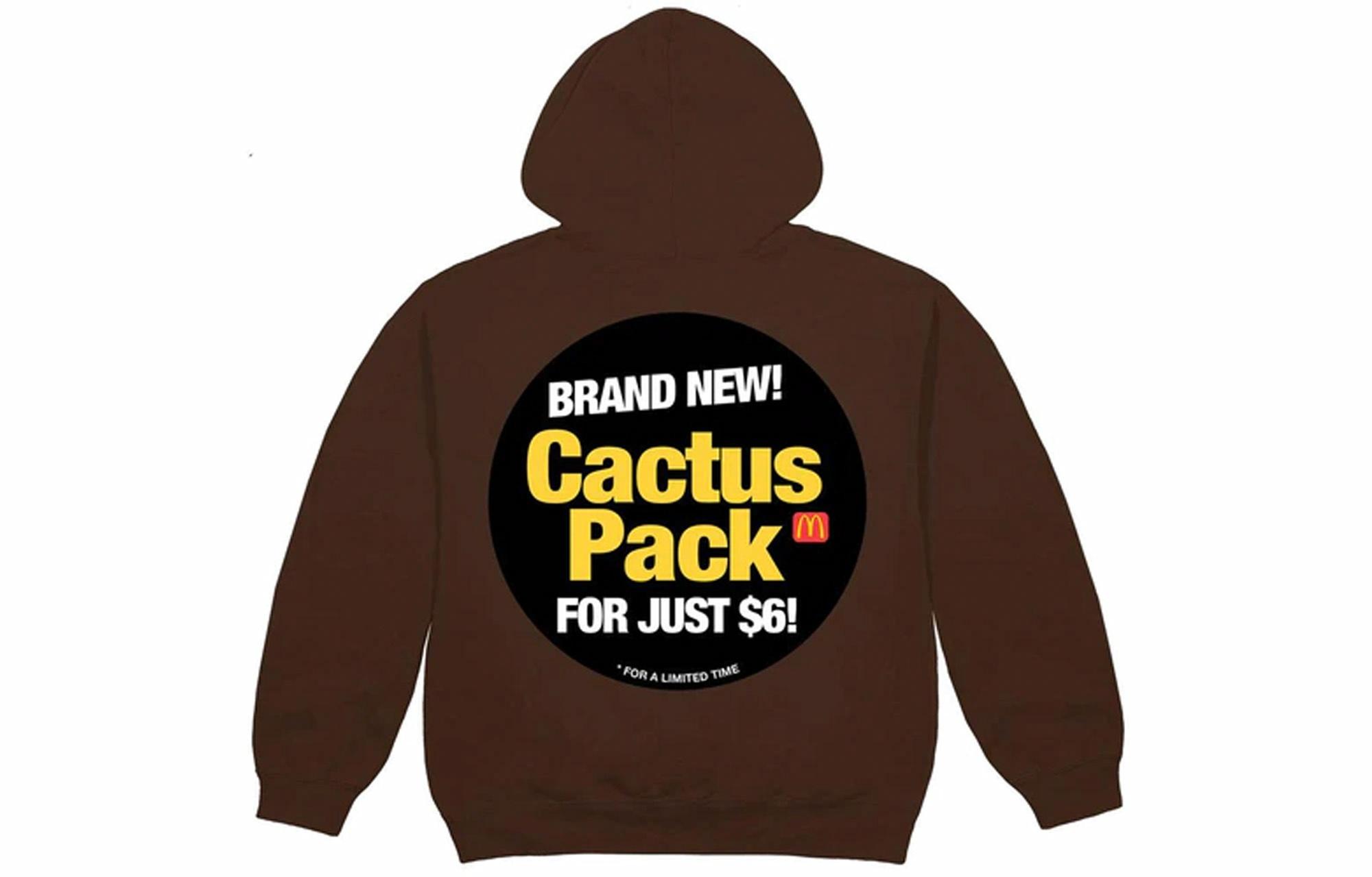 Мужское худи Travis Scott Cactus Jack x Mcdonald (коричневый)