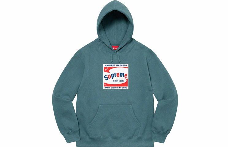Худи Supreme SS21 Week 3 Shine Hooded Sweatshirt (черное) — фото 5