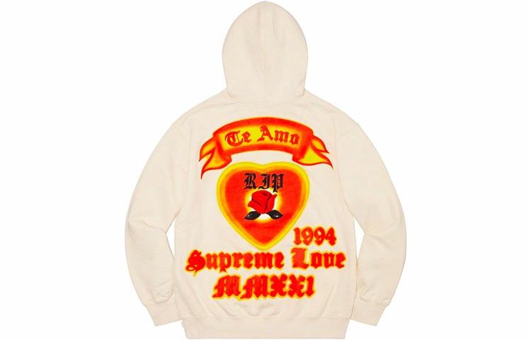 Худи Supreme SS21 Week 1 Love Hooded Sweatshirt (черный) — фото 10
