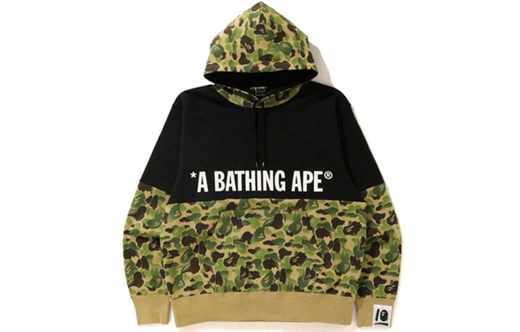 Мужской свитшот A BATHING APE A BATHING APE Bape (черно-зеленый камуфляж) — фото 3