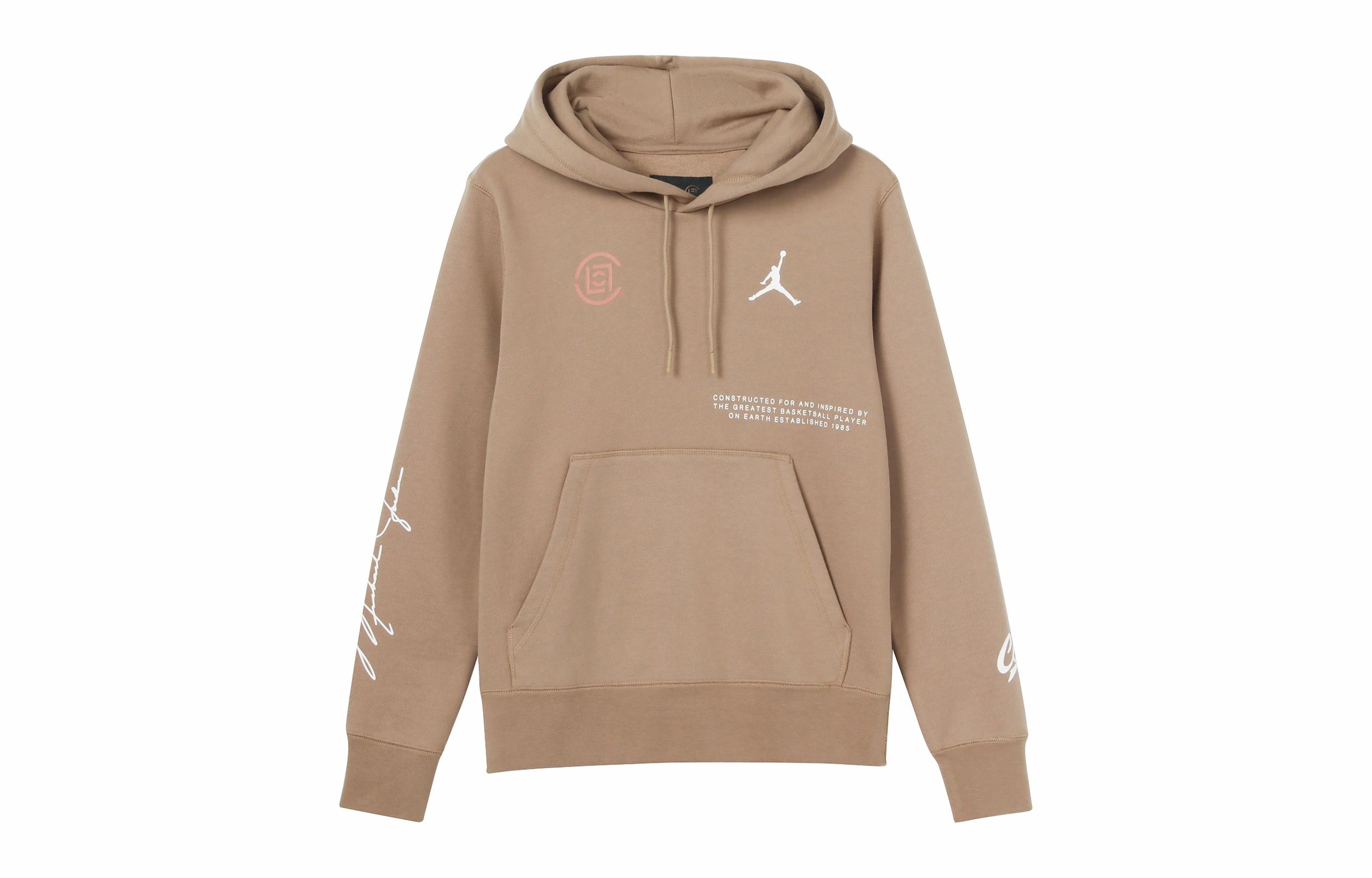 Мужское худи Jordan x CLOT Logo (коричневое) — фото 1