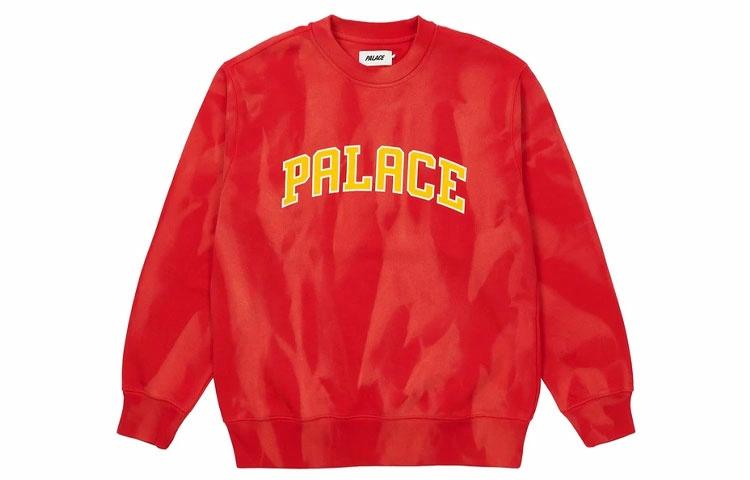 Свитшот Palace Try-Dye (красный)