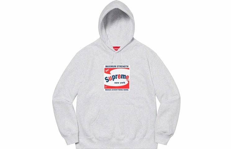 Худи Supreme SS21 Week 3 Shine Hooded Sweatshirt (черное) — фото 2