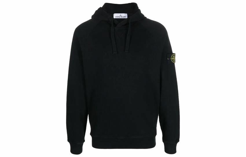 Мужское худи STONE ISLAND (черное)