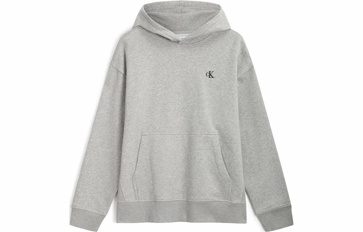 Мужское худи CALVIN KLEIN с флисом (серое)