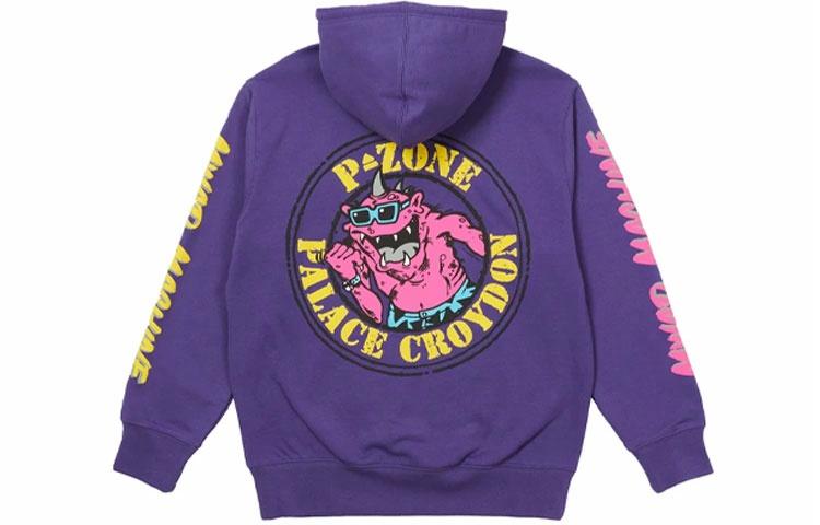 Худи Palace x M-Zone Tri-Ferg (фиолетовое)