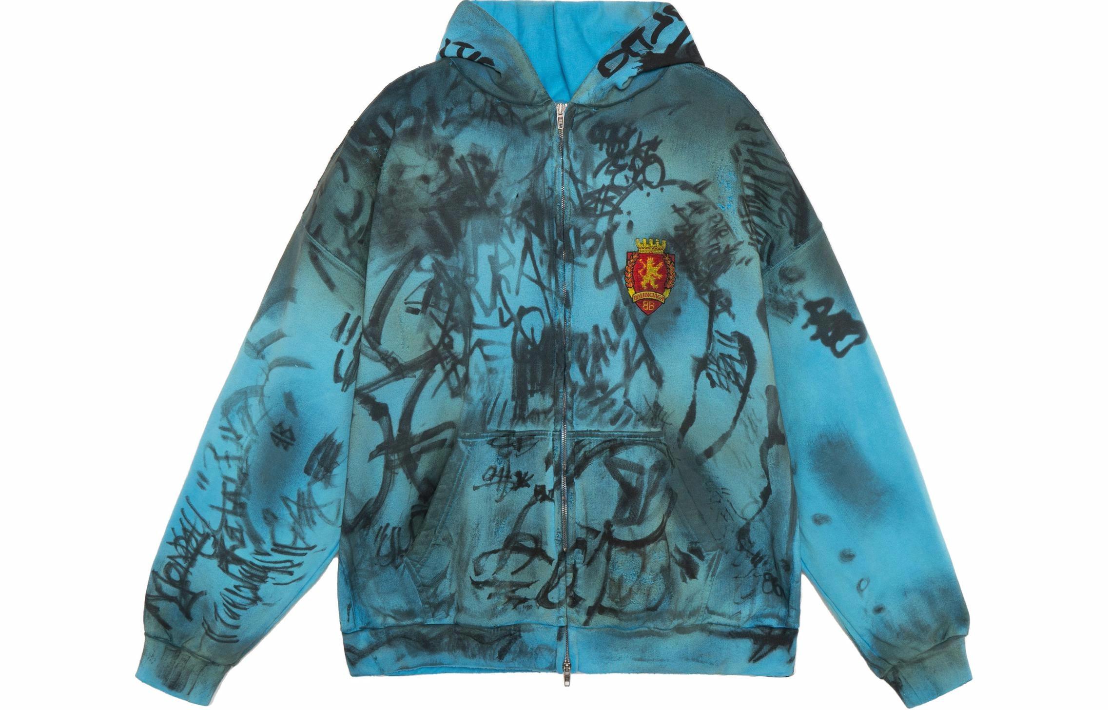 Мужское худи Balenciaga (синее)