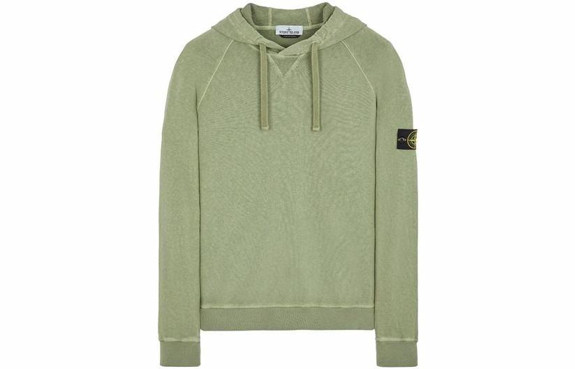Мужское худи STONE ISLAND (зеленое)