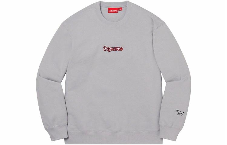 свитшот Supreme SS21 Week7 Gonz Logo Crewneck (серый)
