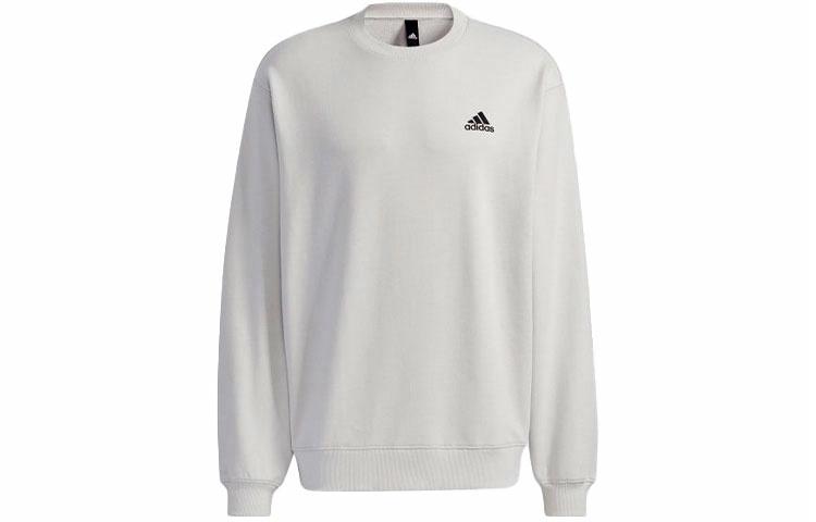 Мужской свитшот adidas Logo Sweat (светло-серый) — фото 1