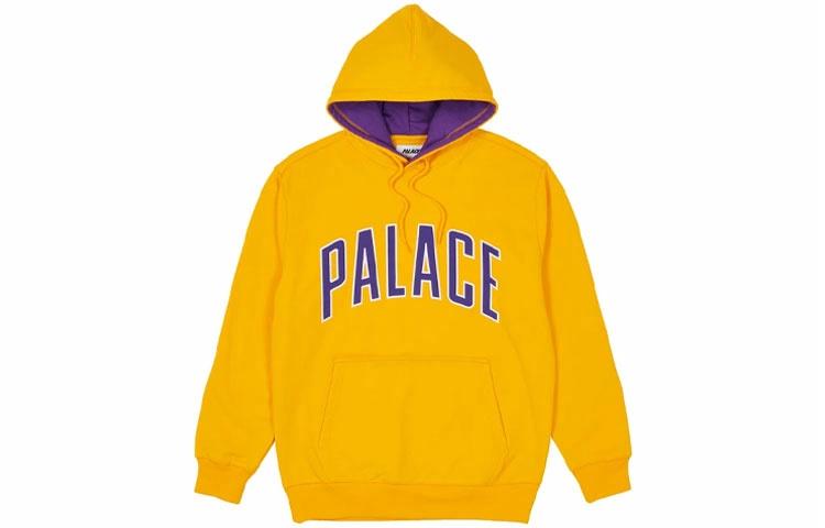 Худи Palace С буквенным принтом (желтое)