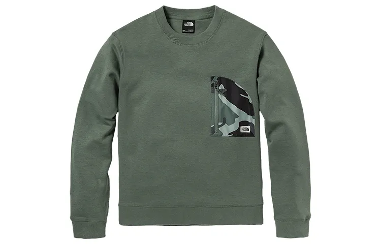 THE NORTH FACE Year Of The Dragon Limited Edition Collection Sweatshirts Men's Green Crew Neck Moderate Regular