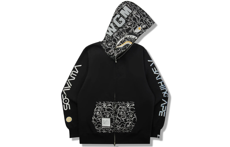 Bape X Hajime Sorayama Shark Full Zip Hoodie