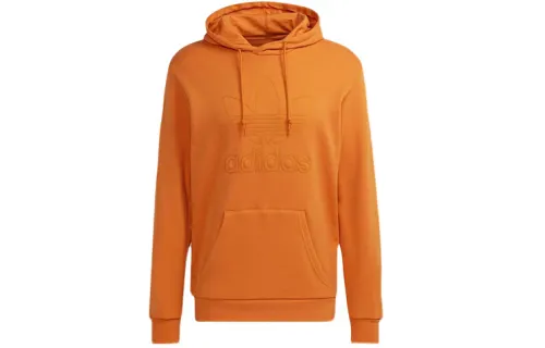 Adidas Originals Sweatshirts Men's Orange Hooded Moderate Regular