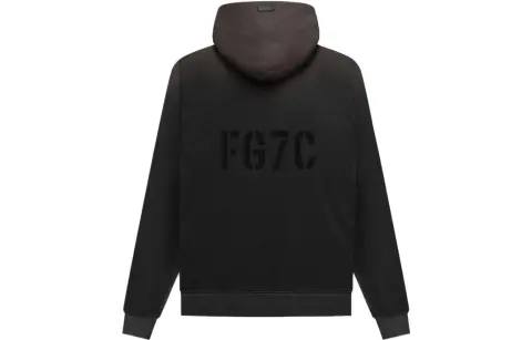 Fear Of God Seventh Season Sweatshirts Men's Vintage Black Hooded Moderate Heavyweight